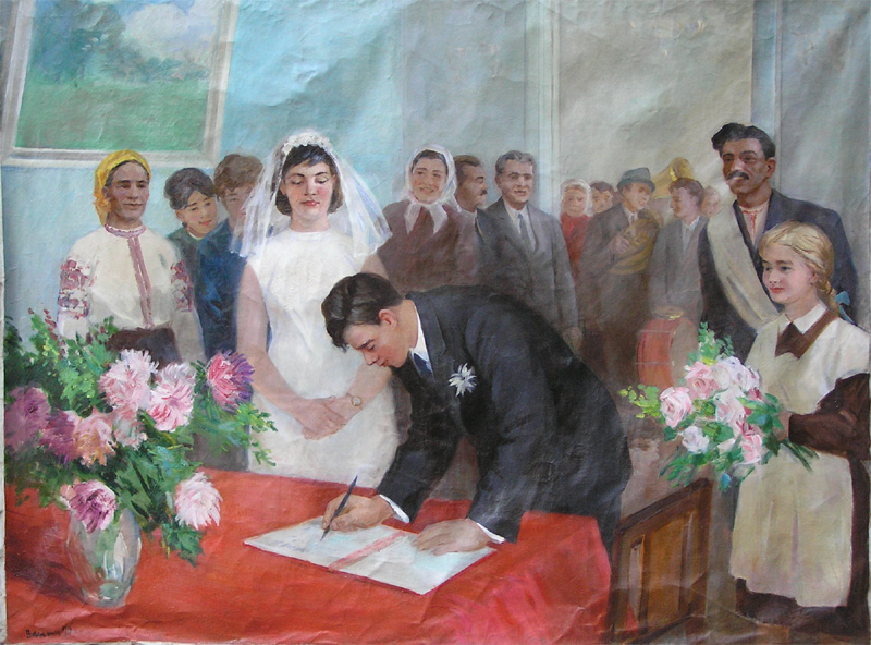 свадьба в стиле СССР