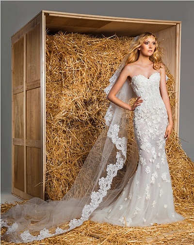 белое свадебное платье 2015