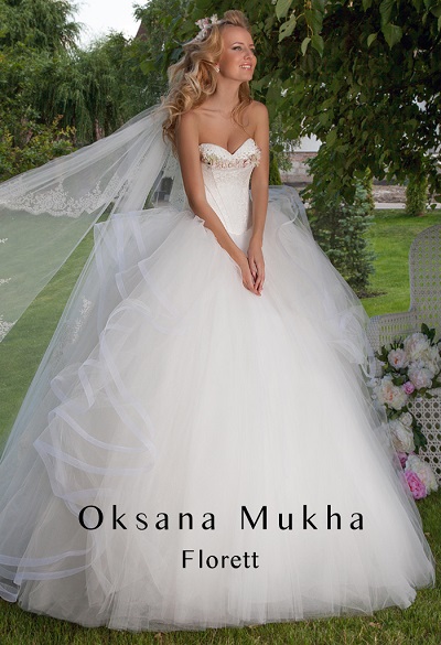 свадебное платье Оксаны Мухи 2015