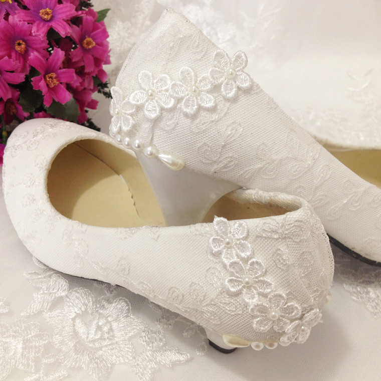 обувь на свадьбе в кружевном стиле
