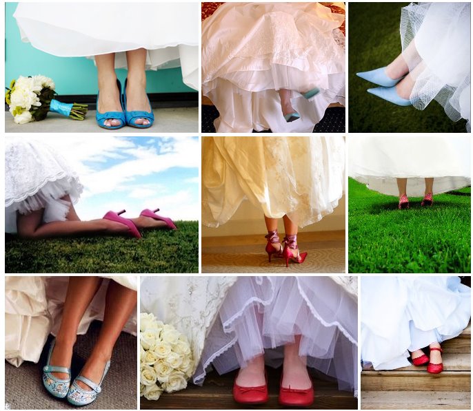 стиль свадебной обуви